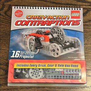 LEGO Crazy Action Contraptions Set with Red and Gray Pieces